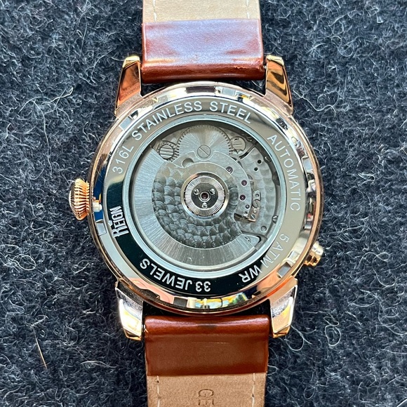 Reign Canmore (RN1805) Semi-Skeleton Automatic Watch in Rose - Picture 3 of 10